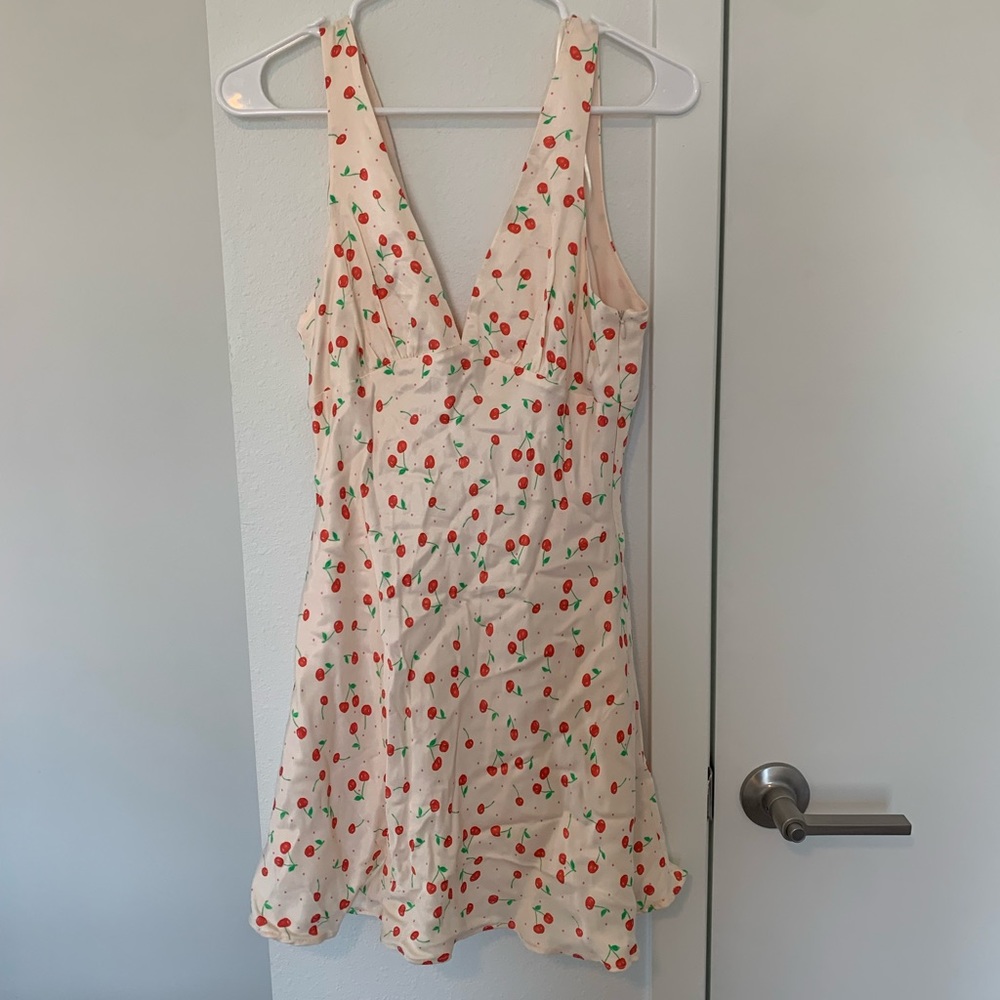 ZARA Silk Dress with Cherries 🍒